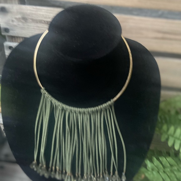 Sale‼️Fair Used Condition Tassel Choker Necklace with Beads -As Is - Picture 5 of 8